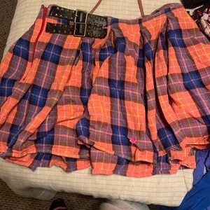 Blu and orange skirt